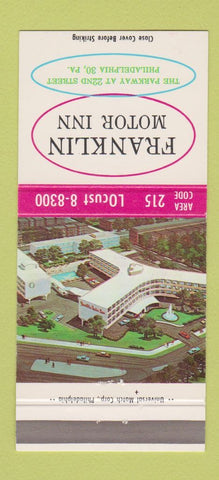Matchbook Cover - Franklin Motor Inn Philadelphia PA 30 Strike