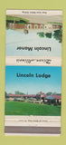 Matchbook Cover - Lincoln Manor Lincoln Lodge Dixon IL WEAR 30 Strike