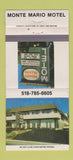 Matchbook Cover - Monte Mario Motel Latham NY 30 Strike