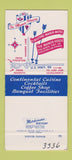 Matchbook Cover - Manor House Stockton CA SAMPLE 30 Strike