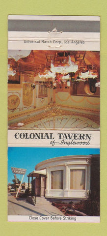 Matchbook Cover - Colonial Tavern Inglewood CA 30 Strike