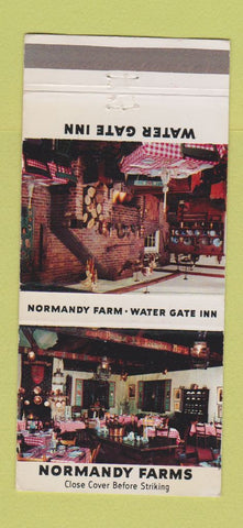 Matchbook Cover - Water Game Inn Normandy Farm Potomac MD 30 Strike