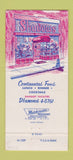 Matchbook Cover - Shadows Restaurant San Mateo CA 30 Strike
