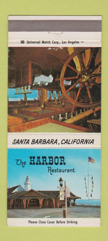 Matchbook Cover - The Harbor Restaurant Santa Barbara CA 30 Strike