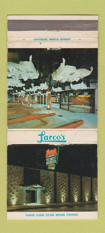Matchbook Cover - Larco's Detroit MI restaurant WEAR 30 Strike