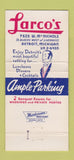 Matchbook Cover - Larco's Detroit MI restaurant WEAR 30 Strike