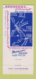 Matchbook Cover - Bonvechio's Restaurant Wainwright OH 30 Strike