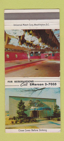 Matchbook Cover - Silver Fox Restaurant Washington DC 30 Strike