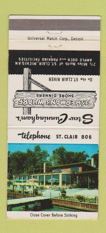 Matchbook Cover - Fisherman's Wharf St Clair MI 30 Strike