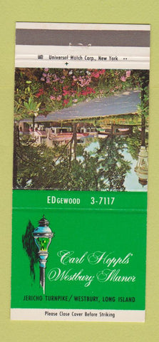 Matchbook Cover - Carl Hoppl's Westbury Manor LI NY 30 Strike