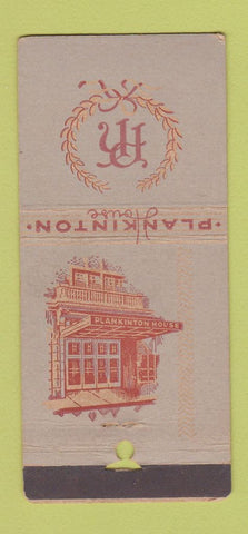 Matchbook Cover - Plakington House Milwaukee WI WORN 21 Strike Feature