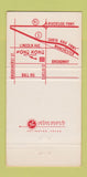 Matchbook Cover - Hong Kong Chinese Restaurant Anaheim CA 30 Strike