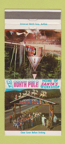 Matchbook Cover - North Pole Santa's Workshop NY WEAR 30 Strike
