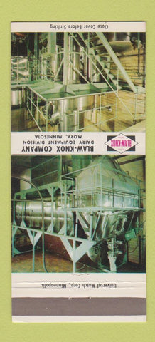 Matchbook Cover - Blaw Knox Dairy Equipment Mora MN 30 Strike