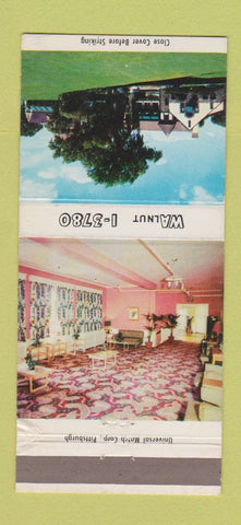 Matchbook Cover - Chartiers Country Club Robinson Township PA 30 Strike