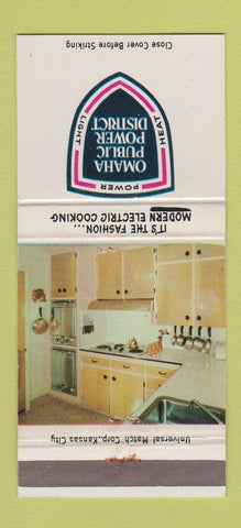 Matchbook Cover - Omaha Public Power District NE 30 Strike