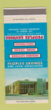 Matchbook Cover - Peoples Savings and Loan Asheboro NC 30 Strike