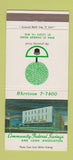 Matchbook Cover - Community Federal Savings and Loan St Louis MO 30 Strike