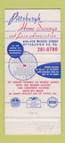 Matchbook Cover - Pittsburgh Home Savings Pittsburgh PA 30 Strike