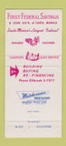Matchbook Cover - First Federal Savings and Loan Santa Monica CA 30 Strike
