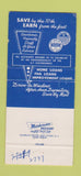 Matchbook Cover - Mutual Federal Savings Mason City IA 30 Strike