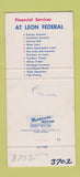 Matchbook Cover - Leon Federal Savings and Loan Tallahassee FL 30 Strike