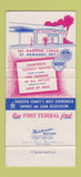 Matchbook Cover - 1st Federal Savings Sarasota FL 30 Strike