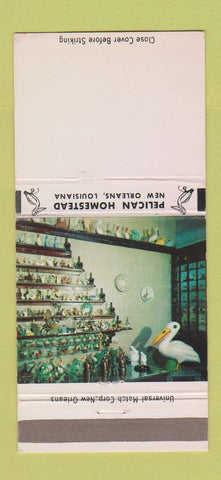 Matchbook Cover - Pelican Homestead New Orleans LA 30 Strike
