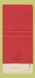 Matchbook Cover - Tony's Restaurant Red Cellar Morgantown WV 30 Strike
