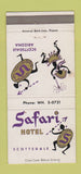 Matchbook Cover - Safari Hotel Scottsdale AZ 30 Strike