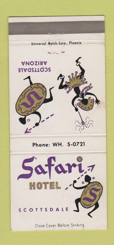 Matchbook Cover - Safari Hotel Scottsdale AZ 30 Strike