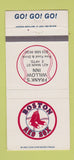 Matchbook Cover - Red Sox Baseball Frank's Willow Inn East Hartford CT 30 Strike