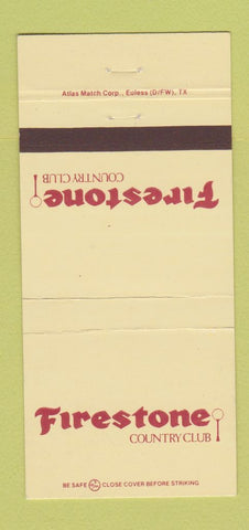 Matchbook Cover - Firestone Country Club 30 Strike