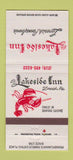 Matchbook Cover - Lakeside Inn Limerick PA lobster 30 Strike