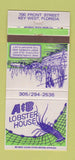 Matchbook Cover - A&B Lobster House Key West FL WEAR 30 Strike