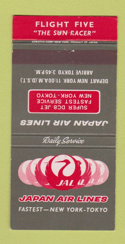 Matchbook Cover - Japan Air Lines airline 30 Strike