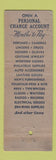 Matchbook Cover - Goldsmith Stationers Department Store New York City