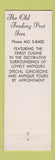 Matchbook Cover - Old Trading Post Inn Kirksville MO
