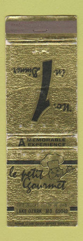 Matchbook Cover - Le Petit Gourmet Lake Ozark MO WEAR