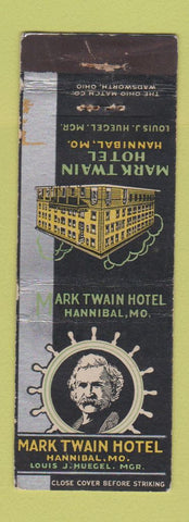 Matchbook Cover - Mark Twain Hotel Hannibal MO WEAR