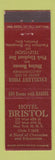 Matchbook Cover - Hotel Bristol New York City
