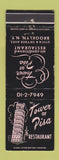 Matchbook Cover - Tower of Pisa Restaurant Brooklyn NY WEAR
