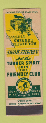 Matchbook Cover - Rochester Turners NY