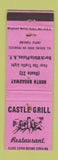 Matchbook Cover - Castle Grill Restaurant North White Plains NY WEAR