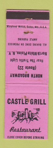 Matchbook Cover - Castle Grill Restaurant North White Plains NY WEAR
