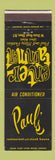 Matchbook Cover - Paul's Olean NY restaurant