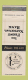 Matchbook Cover - First National Bank Holdrege NE WEAR