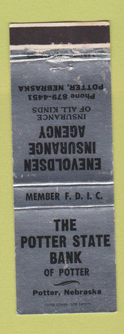 Matchbook Cover - Potter State Bank Potter NE Enevoldsen Insurance