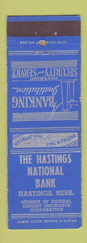 Matchbook Cover - Hastings National Bank Hastings NE