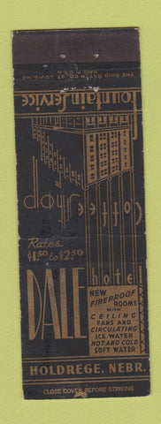 Matchbook Cover - Dale Hotel Holdrege NE WORN